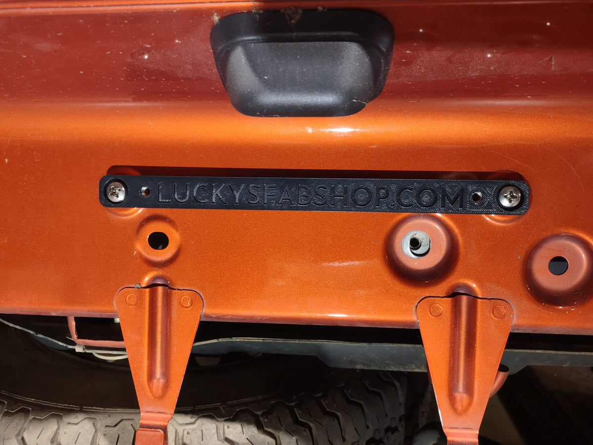 JDM License Plate to US Plate Adapter (Pair, Front and Rear) image 1