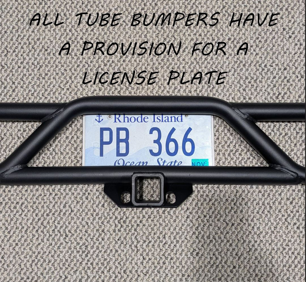 tube bumper license plate