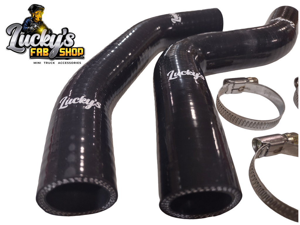 Mitsubishi Minicab U41T/U42T/U61T/U62T Silicone Coolant Hose Kit (2 pc) image 2